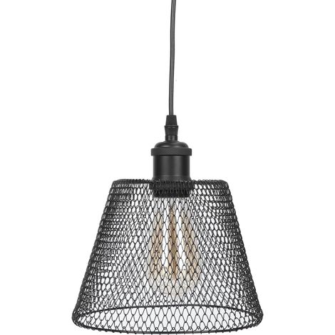 Pendelleuchte aus Schmiedeeisen, innovativer skandinavischer Stil, LED-Hängelampe, Wohnzimmerdekoration, AC85-265V, schwarz (1/5)