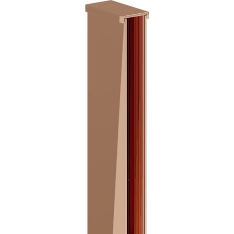 Mexen moldura de pared para pared de ducha de 8 mm, oro rosa - 800-00-60 (1/2)