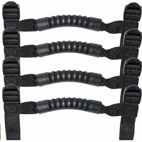 Pour JK JKU TJ 11-2016 : 4 barres de maintien de toit avant/arrière à enrouleur avec corde intérieure durable (1/4)