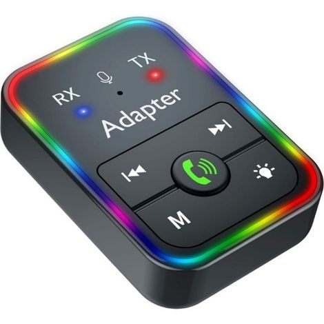 Q9 prend en charge la lecture de cartes TF 2 en 1 Bluetooth 5.3 Transmetteur/récepteur sans fil Lecteur MP3 (1/5)