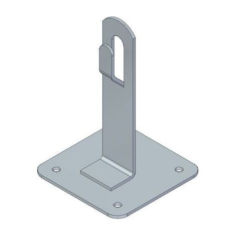 Support de toit avec plaque H 70 mm