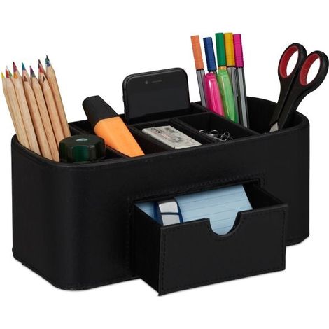 Faux Leather Desk Organiser (1/5)