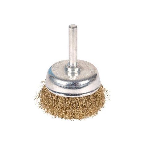 Wolfcraft Brosse soucoupe laiton diamètre 50mm Wolfcraft Diam. tige 1/4 pouce (6,3 mm) 2112000 1 pc(s) (1/5)