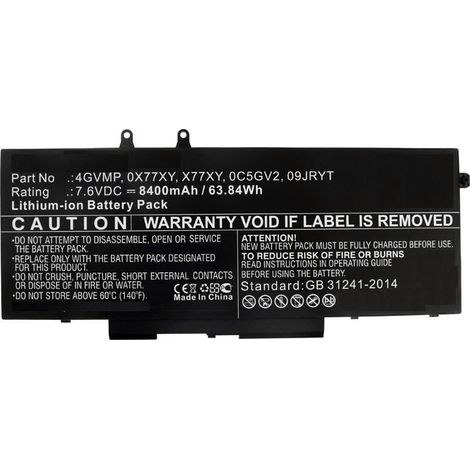 Batería para portátil Dell de CoreParts, mbxde-BA0182