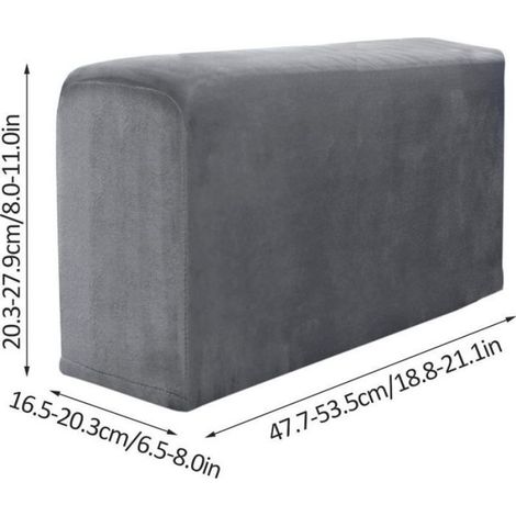 Housse Accoudoir Canapé, Antidérapant Housse Accoudoir Fauteuil élastiques,Protege Extensible Accoudoir Canapé, pour Fauteuil (1/5)