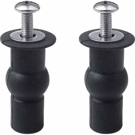 2 pièces Abattant WC Fixations Charnières Store Charnières Trou de Fixation Extensible Caoutchouc Vis Convient à Toutes Les Toilettes (14mm) (1/5)