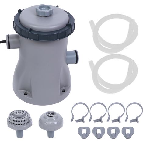 Pompe à filtre électrique pour piscine, système de circulation d'eau, nettoyage, plastique, prise UE 220-240V (1/5)