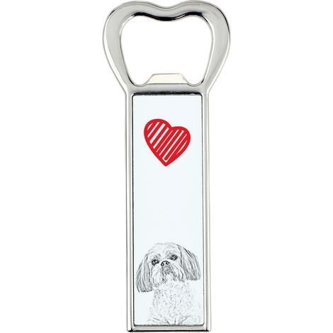 Shih Tzu, Shi tsu, Shi-Tzu, Szi-cu, Szitzu: un abridor de botellas con un perro, un abridor de nevera personalizado, un regalo único para un hombre de Art-Dog (1/5)