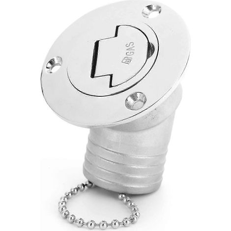 Bouchon de remplissage de carburant en acier inoxydable, résistant à la corrosion par l'eau de mer, sécurité et praticité. Port de ravitaillement pour yachts et bateaux. Qualité supérieure. (1/5)
