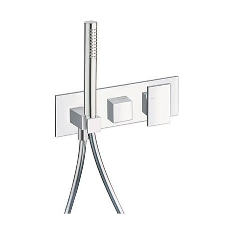 Facade Externe Tabula Douche Murale 2 Sorties Sans Mecanisme Chrome Robinetterie TABULA - CRISTINA ONDYNA TA60251 (1/2)