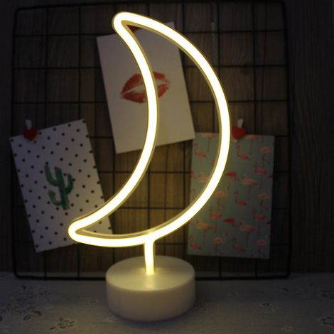 Veilleuse design mignonne, lampe de chevet, fonctionne avec 3 piles AA, alimentation USB, portable, pour la décoration intérieure, cadeau d'anniversaire. (1/5)