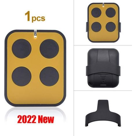 Télécommande Portail - Télécommande Porte Garage - Fréquence 280 MHz à 868 MHz - 4 Canaux - ABS - 55 x 45 x 8 mm - 1 Pièce