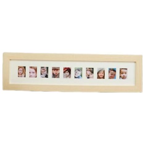 Pair Cadre photo pour enregistrement de croissance des enfants, carte d'identité de campus étudiant, décoration de bureau, peut contenir une photo taille 2,5 x 3,5 cm (couleur : bûche, taille : 43 (1/4)