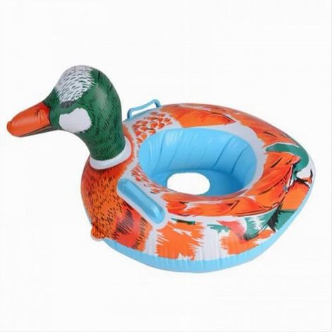 TrAdE Shop Traesio - Salvagente Gonfiabile Mutandina Per Bambini A Forma D'anatra Con Maniglie Piscina - (1/2)