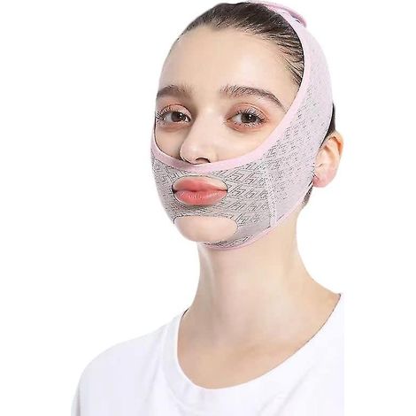 Masque de sommeil sculptant pour le visage, masque amincissant pour le visage, masque liftant pour le visage, réducteur de double menton (1 pièce) (1/5)