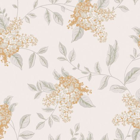 Laura Ashley Portland Vliestapet Fern Apricot 10mx52cm (1/4)