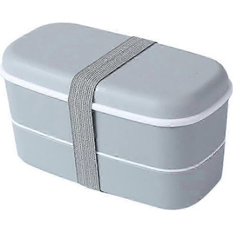 Boîte à lunch micro-ondable à 2 compartiments avec compartiments, boîte bento étanche, récipient alimentaire isotherme (1/5)
