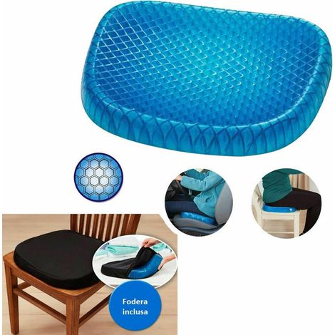CUSCINO GEL SEDIA SEDILE NIDO D'APE COMFORT SOSTEGNO SEDUTA CORRETTA FLEX UFFICI