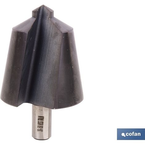 Broca escalonada avellanada de titanio HSS (Ø36-50 mm.) COFAN 09901050 (1/4)