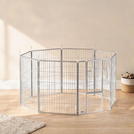 Barrière pour chien silber en stahl 160 x 160 x 100 cm (1/5)