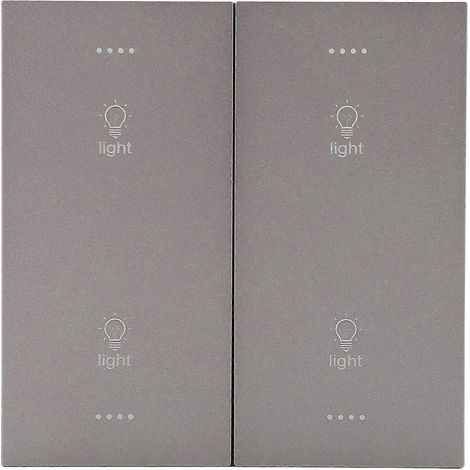 Interrupteur intelligent avec minuterie vocale sans fil WiFi, commande marche/arrêt à 4 niveaux, interrupteur mural intelligent 100-240V. (1/5)