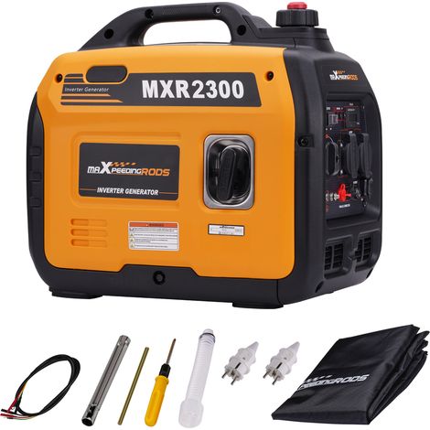 Grupos electrógenos y accesorios 2300W 230V Portátil generador inverter Gasolina Estación de Energía Electrica de Emergencia Silencioso para Camping Autocaravan Apagón (1/5)