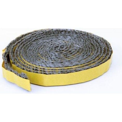 Joint De Vitre Plat - 10x2.5 mm - Longueur 1500 mm - Pour Poêle En Fonte Ou Brique