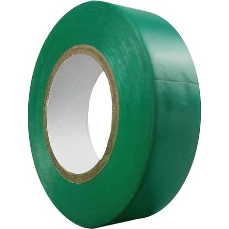 Nastro isolante 20 m. x 19 mm. Verde Uso domestico (1/2)
