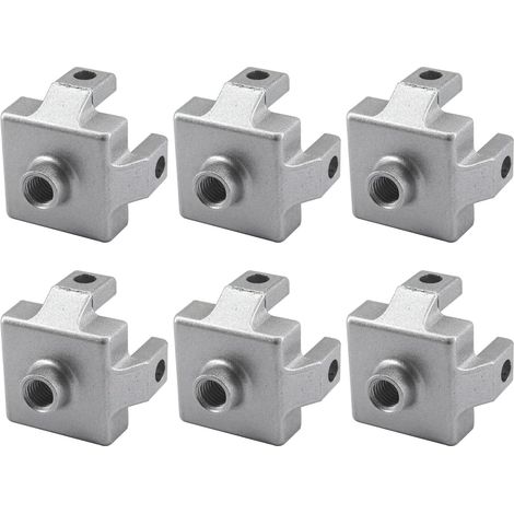 Paquete de 6 soportes de montaje en suelo 3030 M12 para perfil de extrusión de aluminio (1/5)