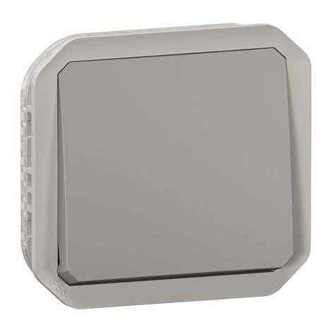 Permutateur étanche Plexo IP55 IK07 avec enjoliveur - gris - LEG069521L (1/3)