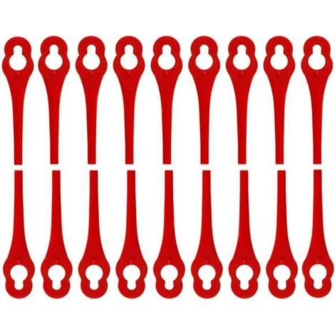 Lot de 100 Lames de Rechange pour Florabest Coupe Bordure LIDL FRTA 20 A1,FAT 18B2, FAT 18B3 (1/4)