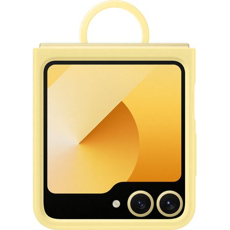 Funda Oficial Samsung Galaxy de Silicona con Anilla para Galaxy Z Flip6, Amarilla (1/5)