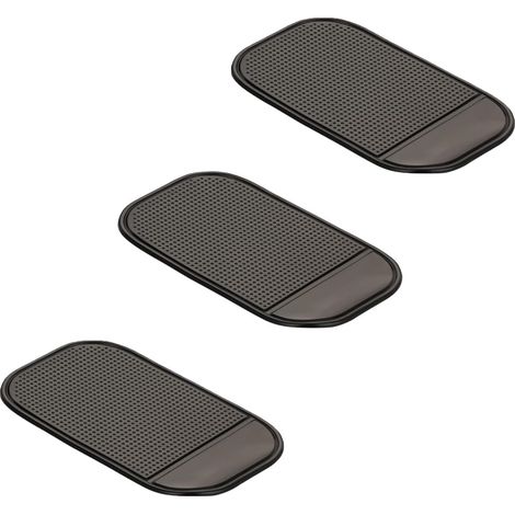3 Pièces Tapis Antidérapant Voiture Tableau de Bord, Tapis Adhésif Antidérapant pour Tableau de Bord de Voiture, Lavable Réutilisable,pour Téléphone Portable, Clés, Pièces de Monnaie (1/5)