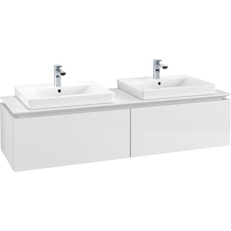 V&B Waschtischunterschrank LEGATO 1600x380x500mm Glossy White (1/3)