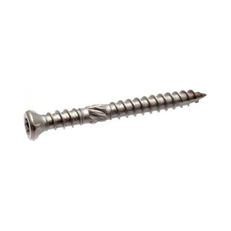 Scatola 200 ACTON Vite per terrazza a testa svasata ridotta in acciaio inox A2 Torx - Doppio filetto 5x50 - 623275X50