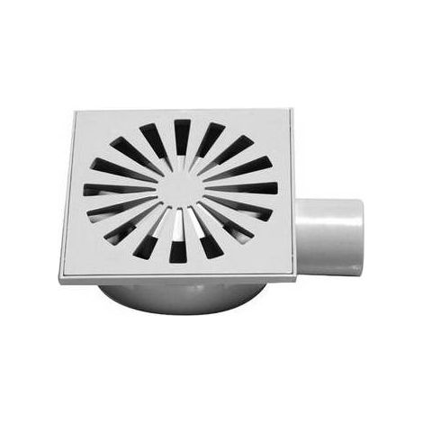 CHIUSINO SIFONATO GRIGIO IN ABS CON GRIGLIA Misura: mm. 150 x 150