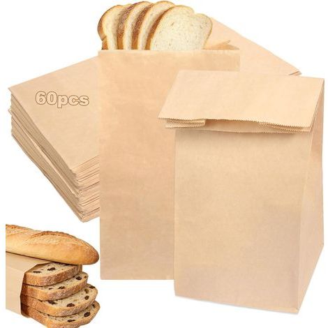 60 Pièces Sacs en papier Kraft 30 x 15,5 x 10 cm Sac Cadeau en Papier Pochette Kraft Sachets Cadeau Marron Sacs Cadeaux Sacs Bruns pour Anniversaires Fêtes D'Enfants Créations DIY Mariages Noël