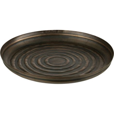 Plateau de Service en Métal "Antika" 40cm Bronze (1/5)