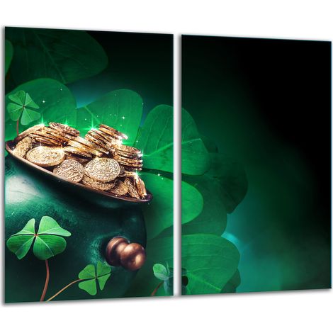 Tagliere in vetro 2x 30x52 verde (1/5)