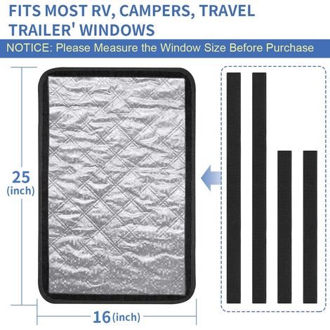 Convient pour les bâches, les pare-soleil de camping-cars, les pare-soleil pliables, l'intimité, les caravanes, les écrans latéraux de camping, les pare-soleil, les protections de fenêtre pour camping (1/4)