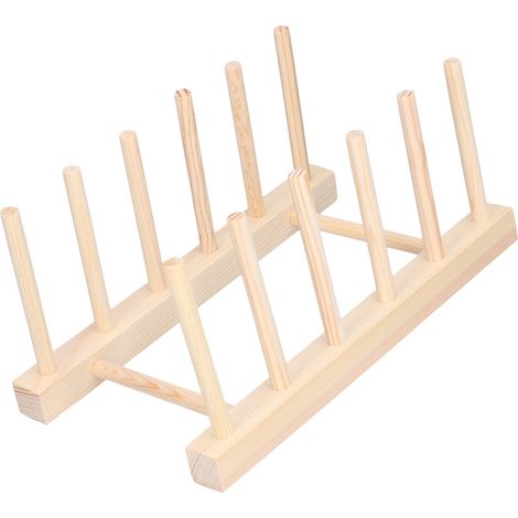 Mehrzweck-Abtropfgestell, Küchenaufbewahrungsregal mit 5 Fächern, Teller- und Küchenutensilienständer, 23 cm (1/5)