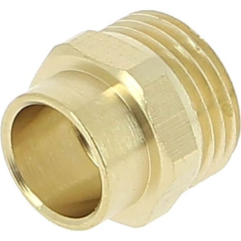 Anquier – Raccord de robinetterie manchon fer/cuivre à souder Ø14 Mâle 1/2 – Filetage cylindrique 1/2" – Série standard 243 G Cu