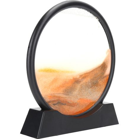 Tableau de sable dynamique en 3D, décoration intérieure, ornement, cadeau, jaune, 18 cm (1/5)