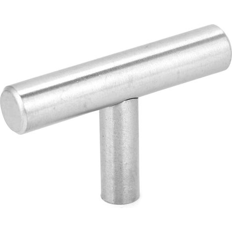 Edelstahl-T-förmige Schrankgriffe, Knöpfe, Küchentürgriffe für Möbel (50 mm) (1/5)