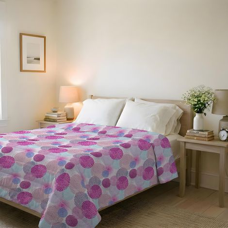 Couvre-lit matelassé d’été en Microfibre Douce imprimée – Couette Printemps-été mi-Saison – Soffioni, Double 250x240 cm (1/5)