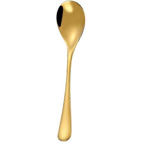 Cuillère à mélanger pour café, thé, crème et cocktails, en acier inoxydable uni (1 pièce) QNI (1/5)