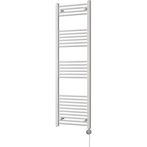Zennor - White Electric Towel Rail H1600mm x W500mm Straight 600w Thermostatic (1/3)