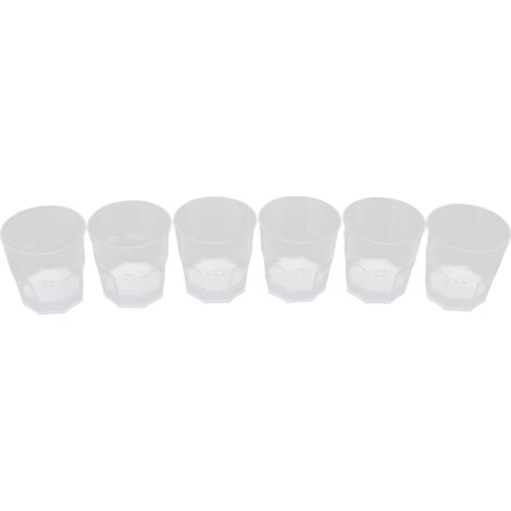 Lot de 6 gobelets à whisky octogonaux lumineux à LED multicolores activés par l'eau (1/5)
