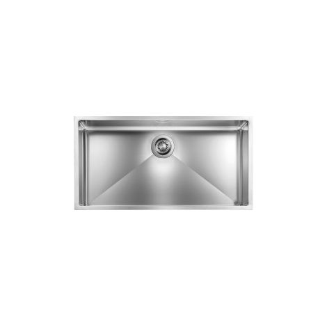 CM 012057.X0.01.2018 Filotop Lavello da Incasso Monovasca in Acciaio Inox AISI 304 18-10 Finitura Satinata Filoraggiata 85 x 45 cm colore Inox (1/5)