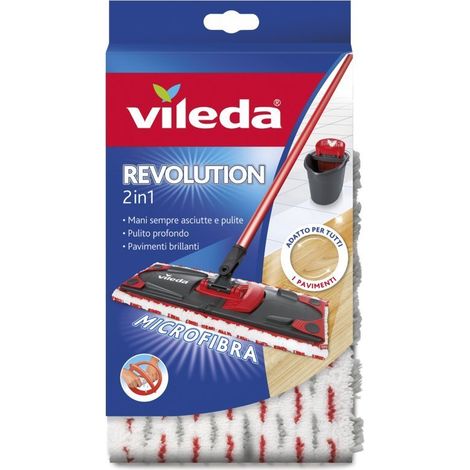 Vileda Panno di ricambio in microfibra revolution 2 in 1
